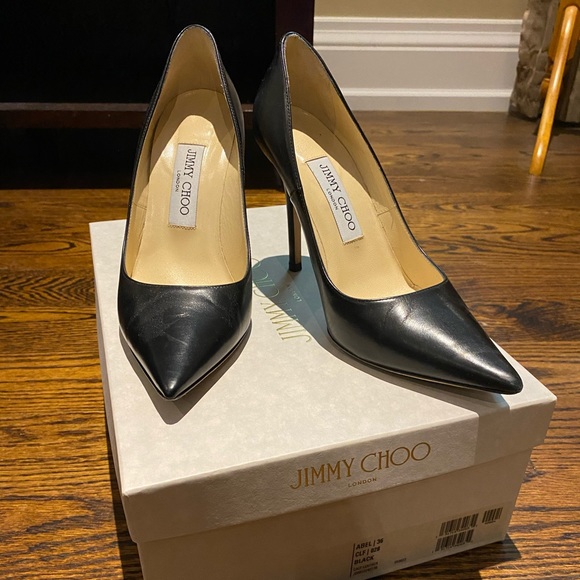 Jimmy Choo Shoes - Authentic Black Calf Jimmy Choo heels